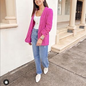 Magenta Uptown Girl Relaxed Blazer